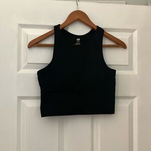 H&M Workout Cropped Top with Built in Bra